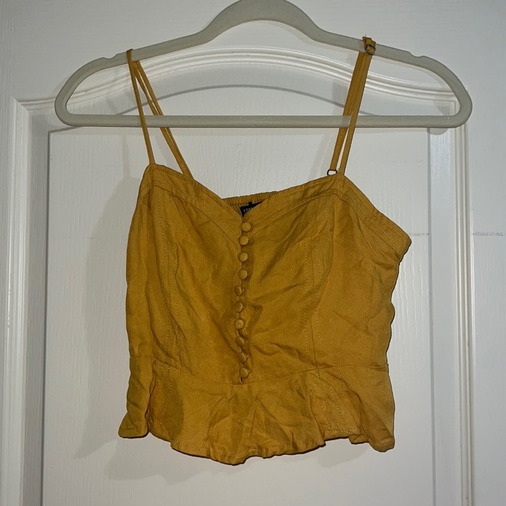 Forever 21 Yellow Crop Top